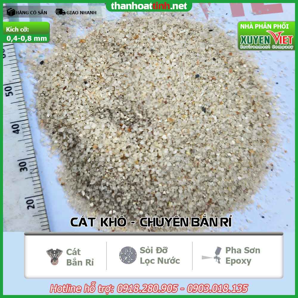 Cát thạch anh lọc nước sấy khô SiO2 trên 98%