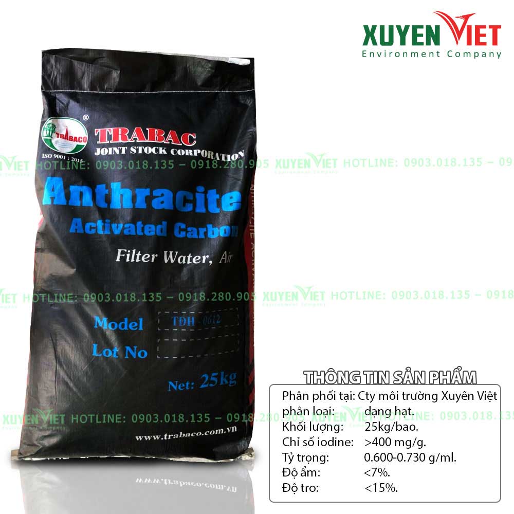 Than hoạt tính gáo dừa Trà Bắc Bến Tre